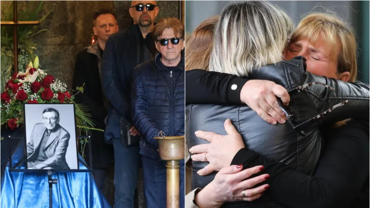 Kolege i prijatelji zavijeni u crno, Sanja Doležal u suzama: Posljednji ispraćaj Marinka Colnaga