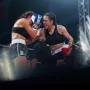04.04.2025.,  Zagreb - Borilački spektakl Golden Fight 8 u KC Dražen Petrović. Karmela Makelja vs. Helena Wsciubiak. 