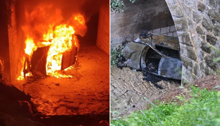 Auto sletio u tunel i zapalio se: Vatrogasci izvukli vozača iz buktinje, bori se za život