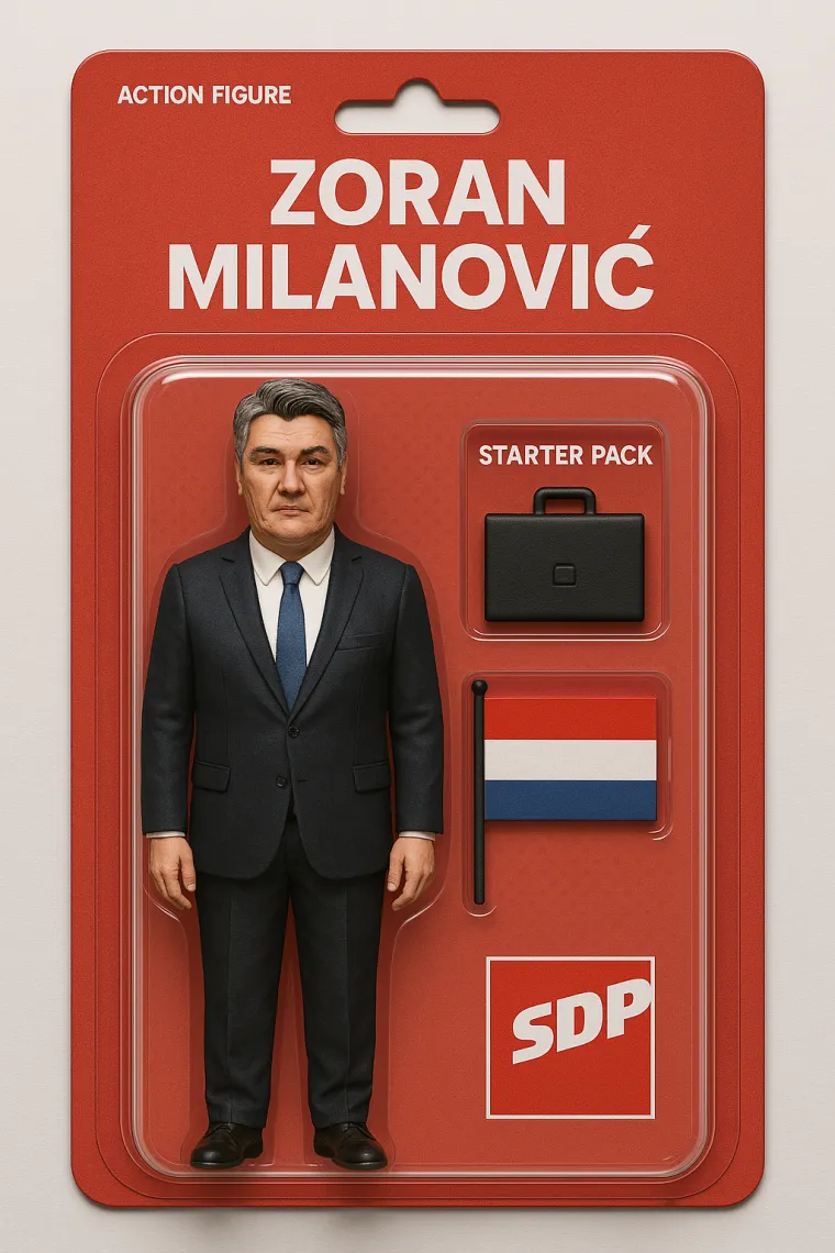 Umjetna inteligencija stvorila je i figuricu hrvatskog predsjednika Zorana Milanovića.