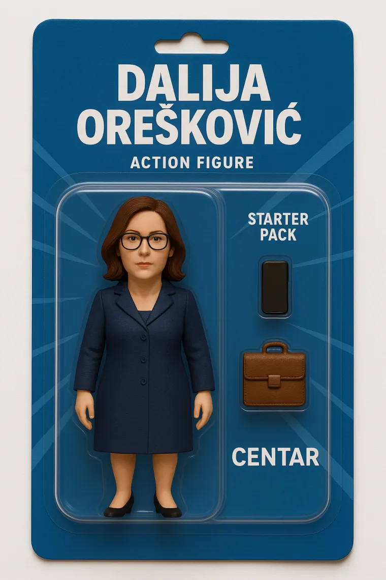 Ovako je umjetna inteligencija dizajnirala figuricu saborske zastupnice Dalije Orešković.