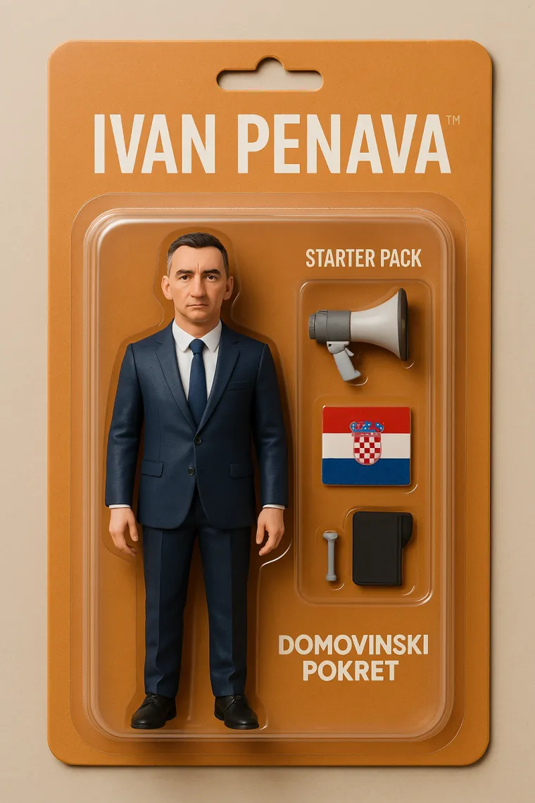 Kreirao je i figuricu predsjednika Domovinskog pokreta Ivana Penave. 