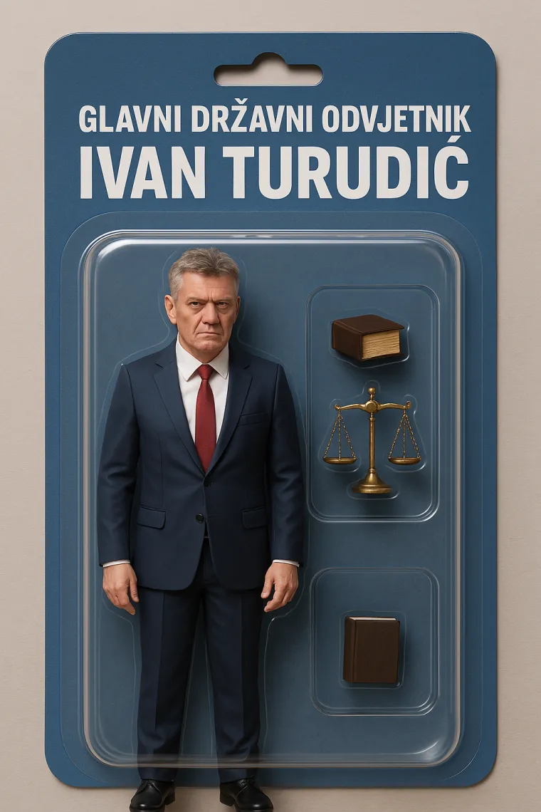 Ovako umjetna inteligencija zamišlja glavnog državnog odvjetnika Ivana Turudića.