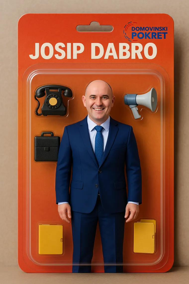 Saborski zastupnik Domovinskog pokreta Josip Dabro ovako izgleda u svijetu umjetne inteligencije.