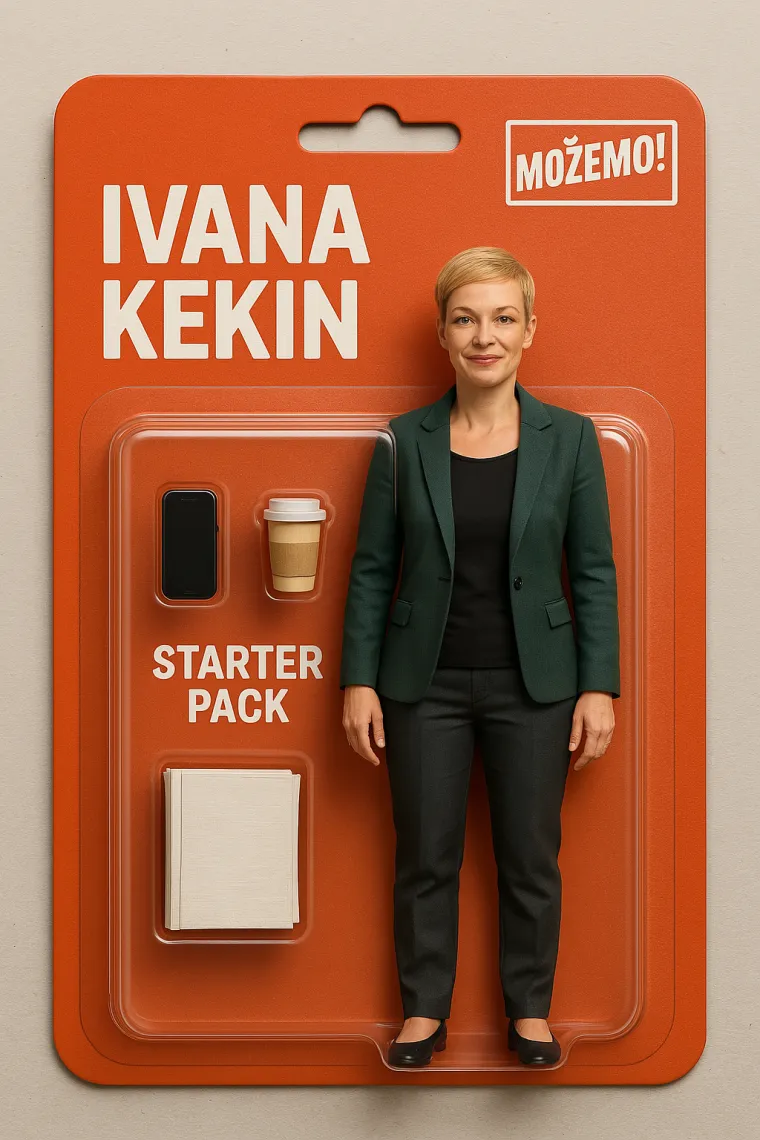 Ovako je umjetna inteligencija zamislila saborsku zastupnicu Ivanu Kekin. 