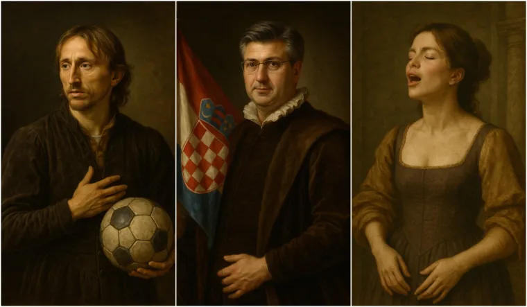 Tko kaže da je putovanje kroz vrijeme nemoguće? S obzirom na to koliko je umjetna inteligencija uznapredovala, bilo je potrebno svega nekoliko minuta da doživimo današnju Hrvatsku u ruhu iz 1547. godine. Sve što smo učinili jest upitali ChatGPT da nam prikaže slavne suvremenike kroz renesansne oči, a rezultati koje smo dobili naprosto su nas oduševili. ChatGPT to je izveo nevjerojatno vjerodostojno, pa pogledajte u nastavku kako bi izgledala Hrvatska da se sutra svi probudimo u nekom paralelnom svemiru. 