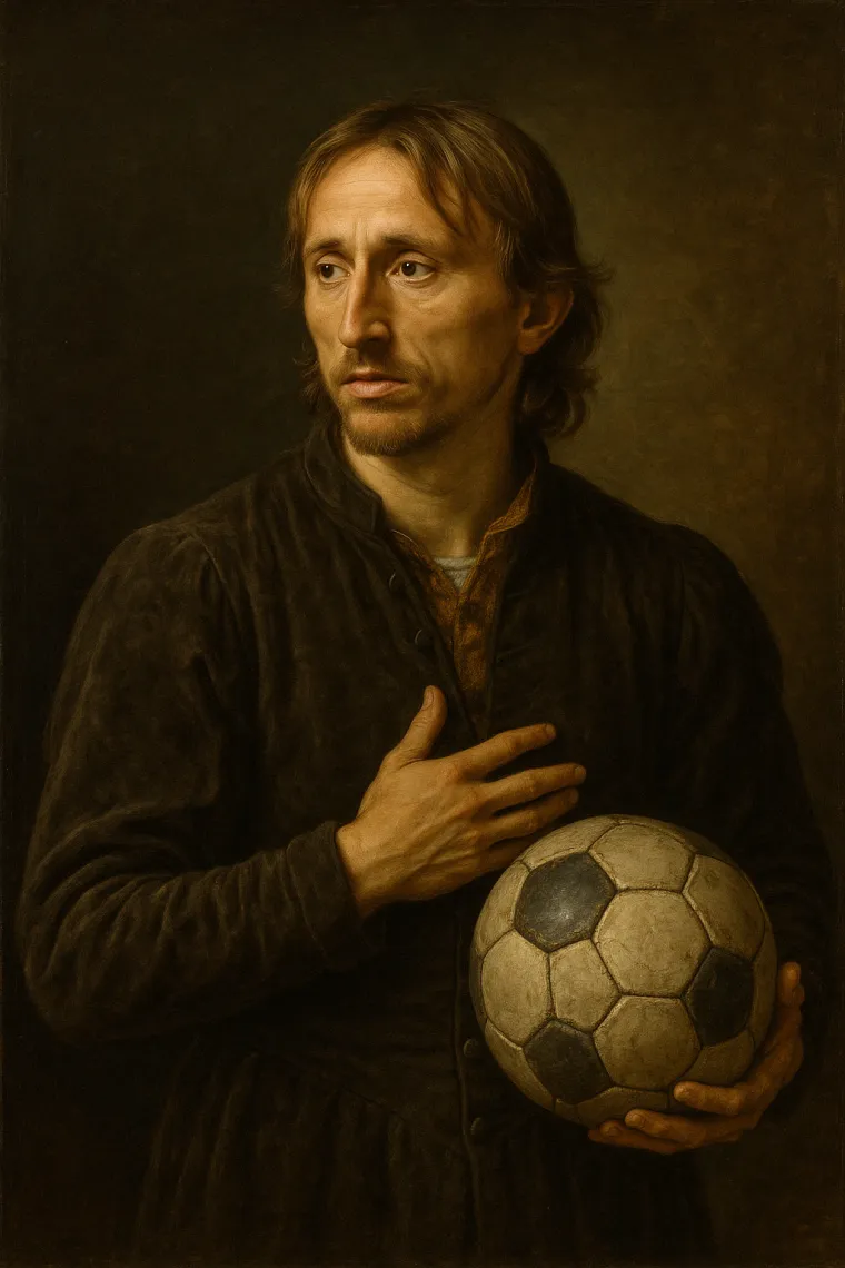 Dobitnik Zlatne lopte iz 1540. godine - Luka Modrić.