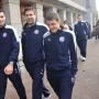 02.11.2011., Amsterdam - Igraci GNK Dinama nakon ručka uoči utakmice 4. kola UEFA Lige prvaka izmedju Ajaxa i Dinama u šetnji gradom. Nikola Pokrivač, Jerko Leko, mladi Mateo Kovačić.