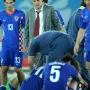 20.06.2008., Beč - Hrvatska reprezentacija na Europskom prvenstvu 2008 u Austriji i Švicarskoj, Ernst Happel stadion Prater, utakmica Turska - Hrvatska. Slaven Bilić, Vedran Ćorluka, Nikola Pokrivač. 