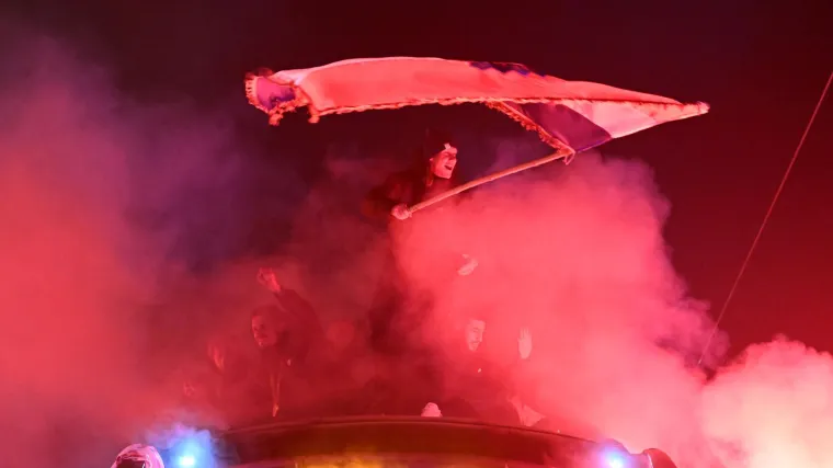 18.12.2022., Zagreb - Svecani docek hrvatske nogometne reprezentacije u Zagrebu nakon osvojenog treceg mjesta na Svjetkom prvenstvu u Katru. Photo: Marko Lukunic/PIXSELL