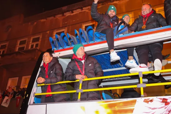 18.12.2022., Zagreb - Svecani docek hrvatske nogometne reprezentacije u Zagrebu nakon osvojenog treceg mjesta na Svjetkom prvenstvu u Katru. Photo: Marko Lukunic/PIXSELL