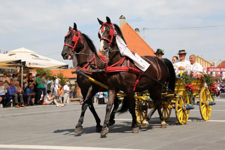 Svečana povorka sudionika 51. Đakovačkih vezova