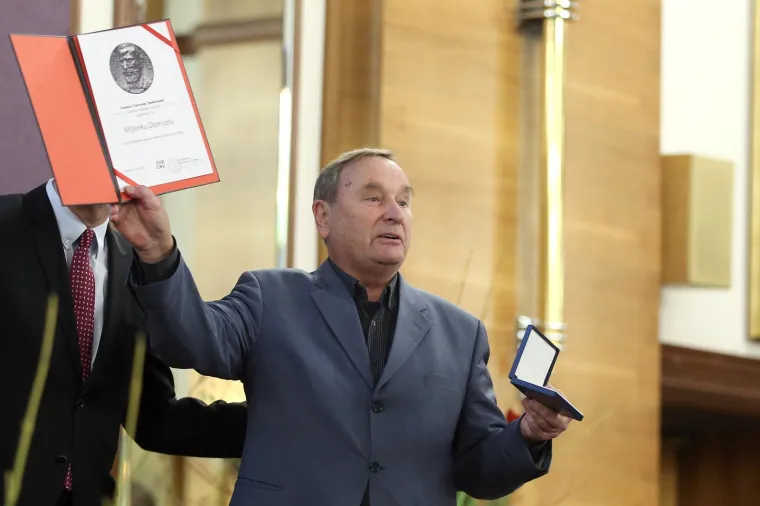 Miljenko Domijan, dobitnik Nagrade Svetozar Pribičević za unapredjenje hrvatsko-srpskih odnosa.