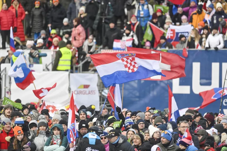 Hrvatski su navijači apsolutno podigli atmosferu na skijalištu. 
