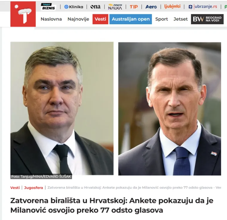 Regionalni portali vrište o pobjedi Milanovića: 'Sravnio je HDZ! Suze i zagrobna atmosfera'