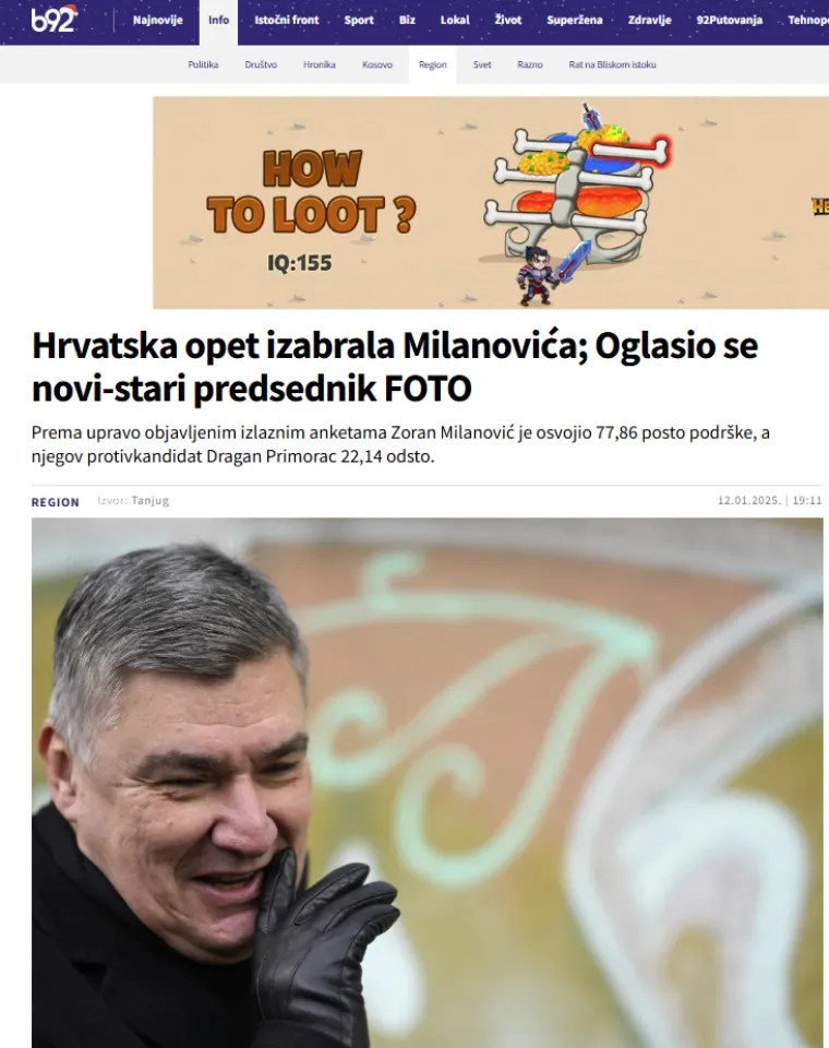 Regionalni portali vrište o pobjedi Milanovića: 'Sravnio je HDZ! Suze i zagrobna atmosfera'