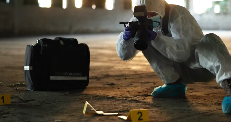 Proces rada također izlaže forenzičare širokom spektru opasnosti, uključujući razne tjelesne tekućine, kemikalije i oružje.