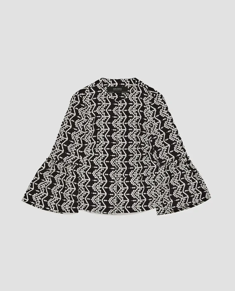 Izvezeni sako sa zvonolikim rukavima, Zara, 229,90 kuna