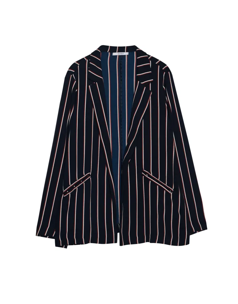 Sako na crvene i bijele prugice, Pull&amp;Bear, 249,90 kuna