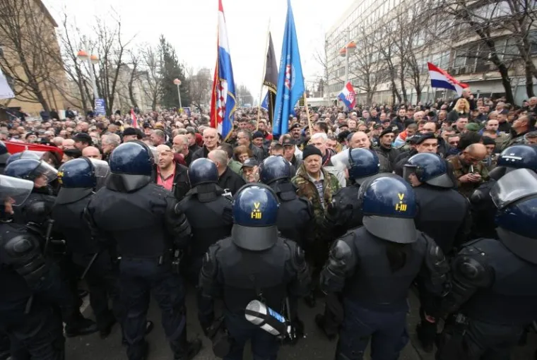 Branitelji organizirali skup podrške kao odgovor na prosvjed Occupy Croatie