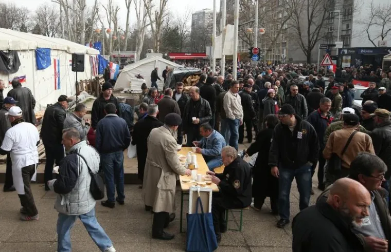 Branitelji organizirali skup podrške kao odgovor na prosvjed Occupy Croatie