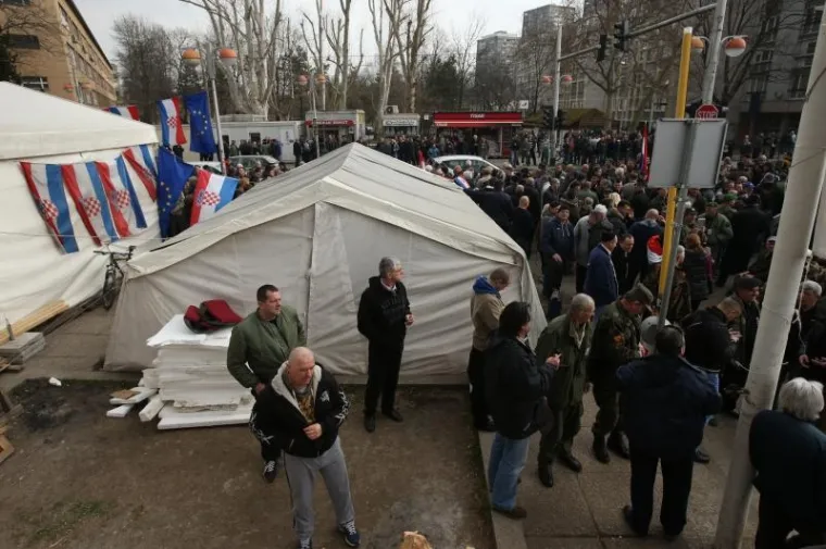 Branitelji organizirali skup podrške kao odgovor na prosvjed Occupy Croatie