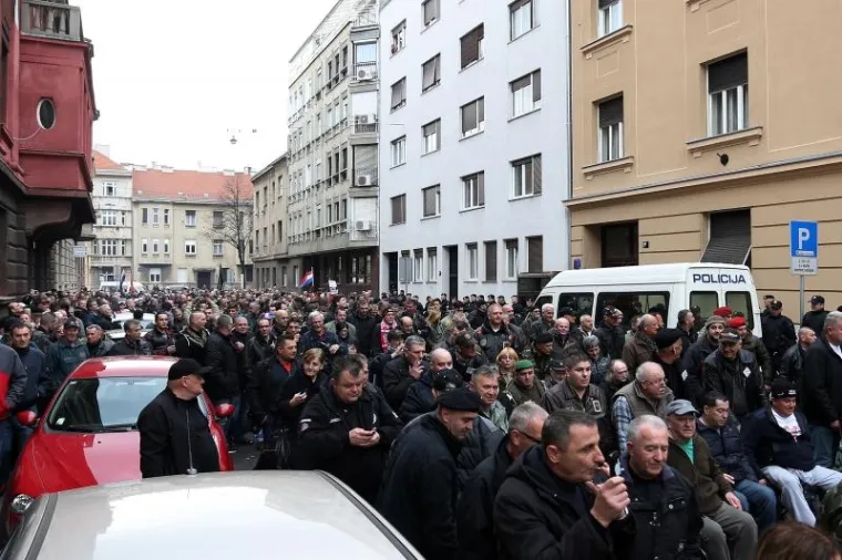 Branitelji organizirali skup podrške kao odgovor na prosvjed Occupy Croatie