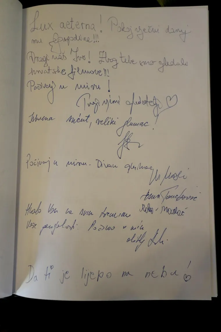 Građani se opraštaju od voljenog glumca: 'Dragi Ivo, zbog tebe smo gledali hrvatske filmove'