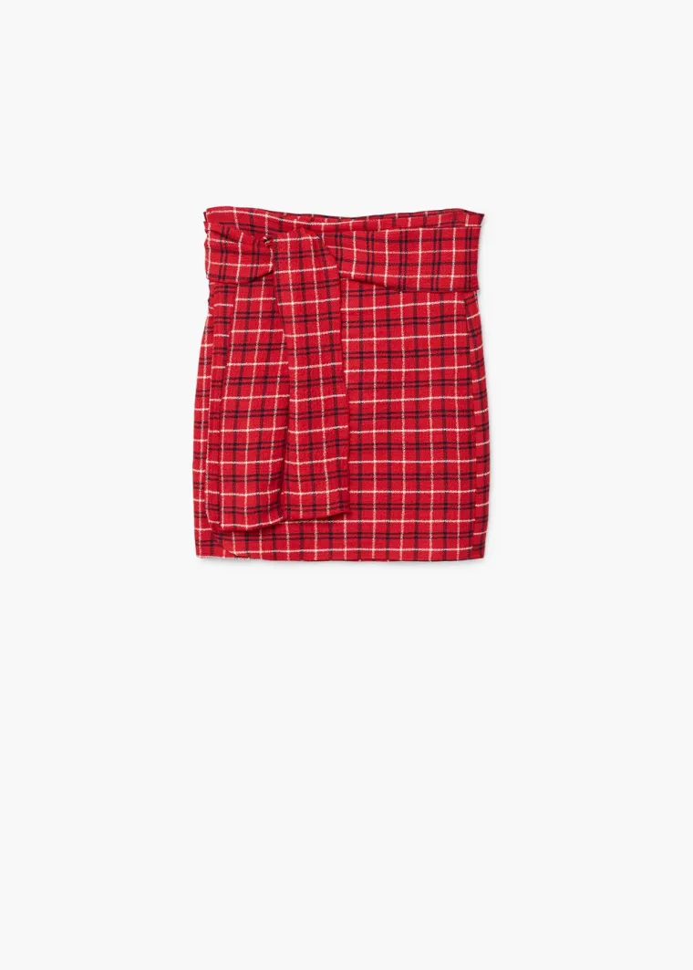 Crvena karirana suknja, Mango, 249,90 kuna