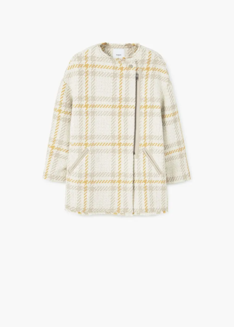 Vuneni karirnai kaput, Mango, 299,90 kuna