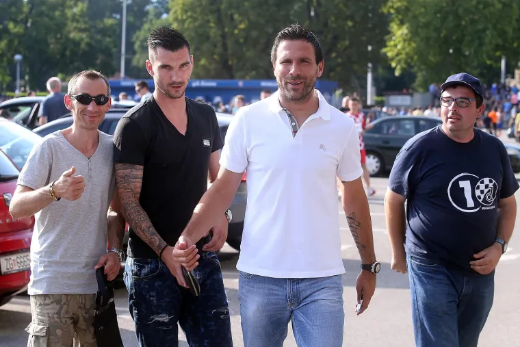 12.07.2015., stadion u Maksimiru, Zagreb - Derbi utakmica izmedju GNK Dinamo i HNK Hajduk u prvom kolu MAXtv Prve lige. Jerko Leko, Nikola Pokrivač. 
