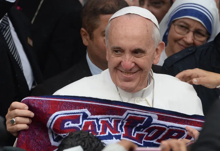 Papa Franjo nije se libio priznati da je strastveni navijač San Lorenza.