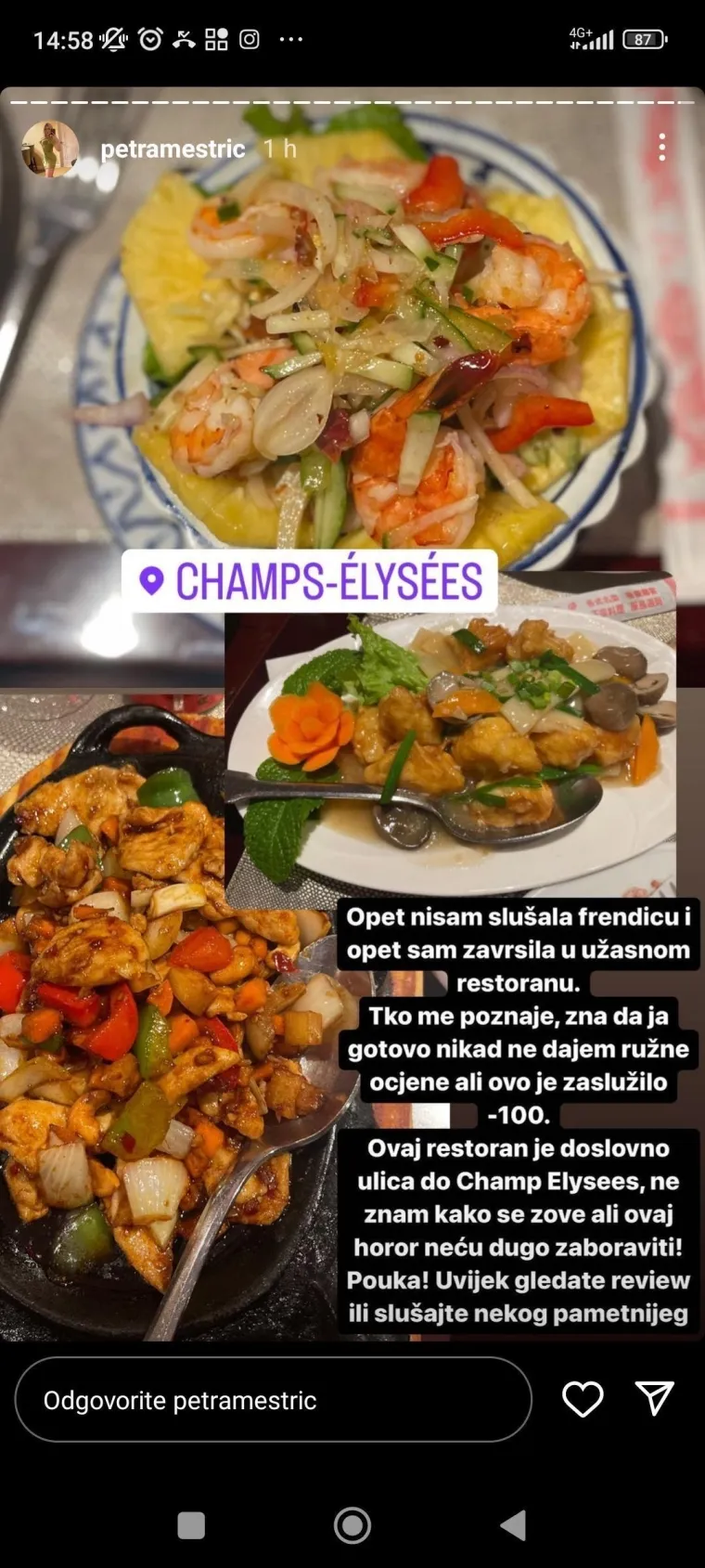 Najseksi hrvatsku liječnicu dočekao hladan tuš u Parizu, sve je snimila: 'Život nije Instagram, ne budi kao Petra!'