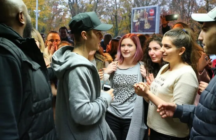 Bieber je razgovarao s njima.