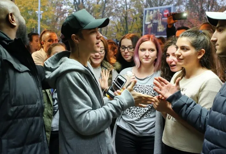 Bieber je u Zagrebu bio u sklopu turneje Purpose.