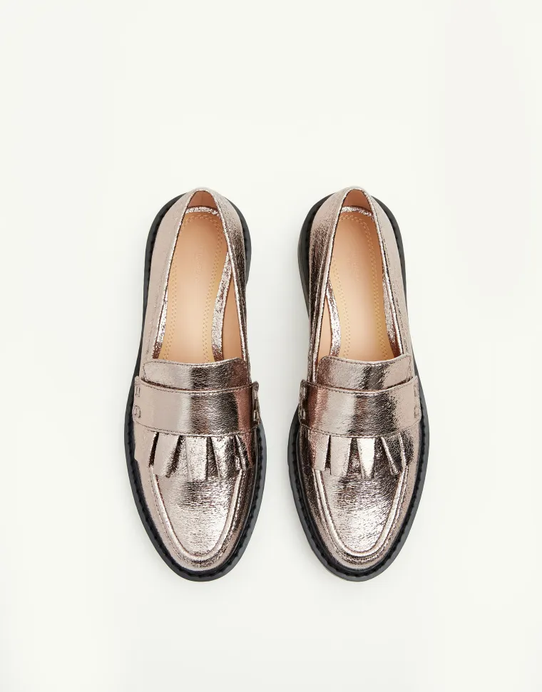 Metalik mokasinke, Pull&amp;Bear, 249,90 kuna