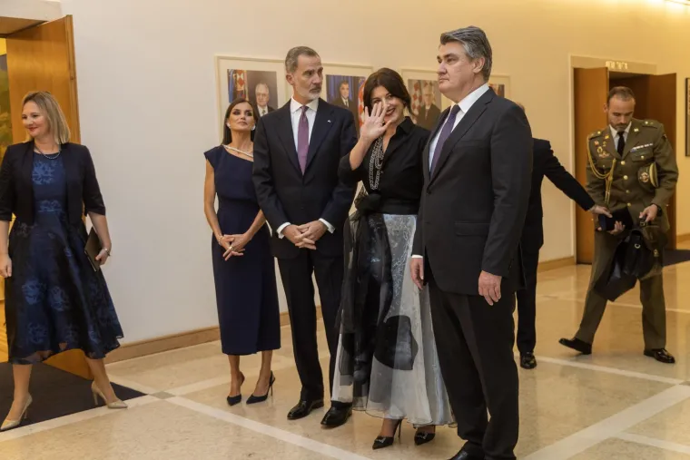 Zoran Milanović, kraljica Letizia, kralj Filip VI., Sanja Musić Milanović