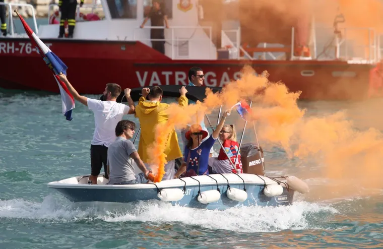 Čak 50.000 navijača dočekalo je u Splitu petoricu Vatrenih.
