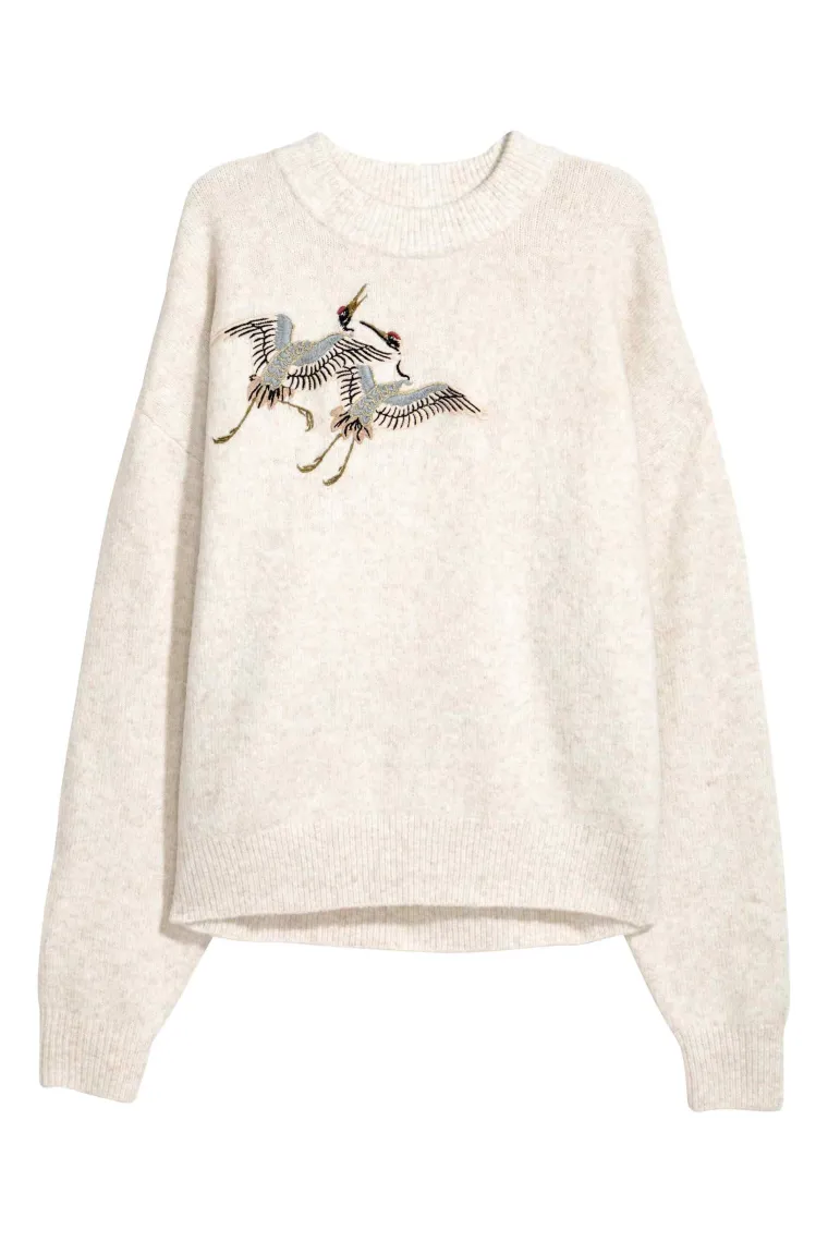 Pulover s motivima ptica, H&amp;M, 299,52 kune