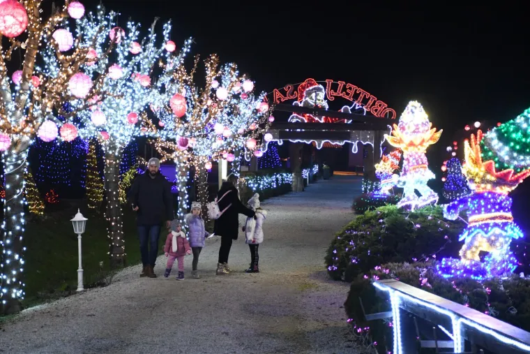 Otvoren Advent obitelji Salaj. Milijunima lampica osvijetljeni vilenjaci, snjegovići, sobovi...