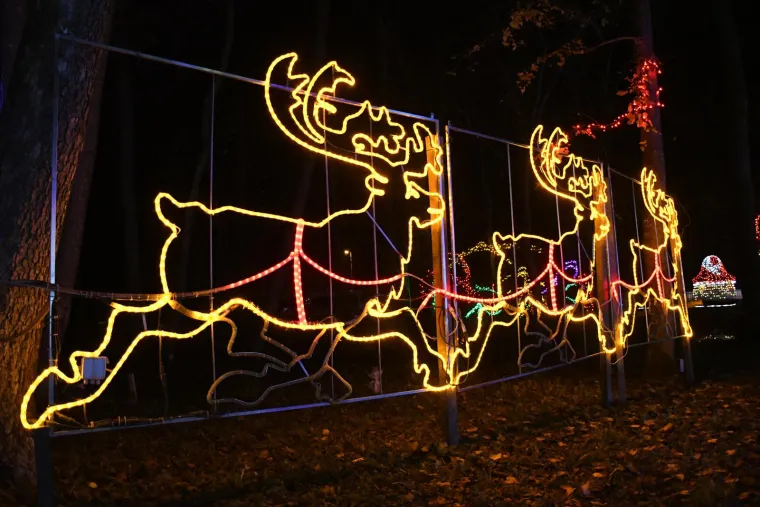 Otvoren Advent obitelji Salaj. Milijunima lampica osvijetljeni vilenjaci, snjegovići, sobovi...