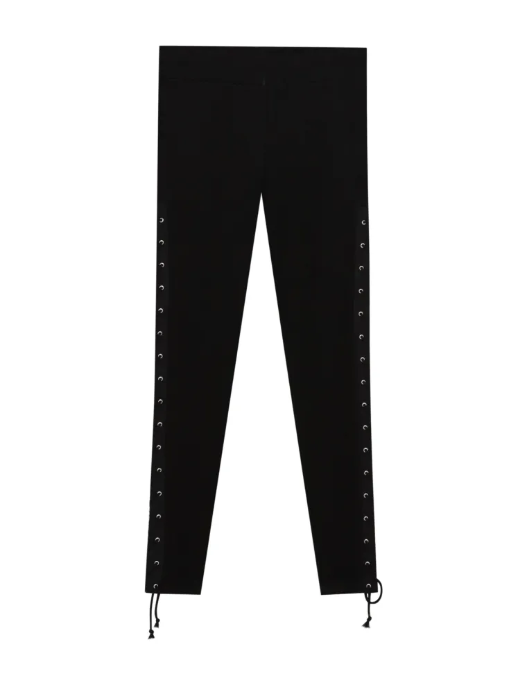 Crne tajice s vezanjem sa strane, Pull&amp;Bear, 179,90 kuna
