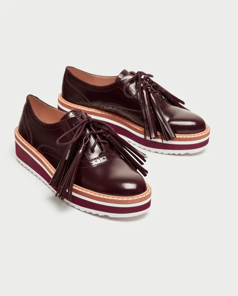 Blucher cipele s platformom i resama, Zara, 299,90 kuna