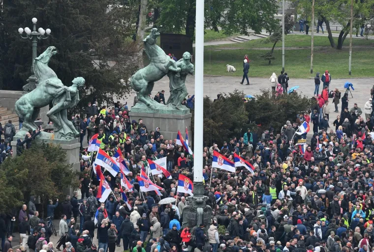 Nastavak prosvjeda u Beogradu: Za slobodu medija, poštene izbore, ostavku državnog vrha...