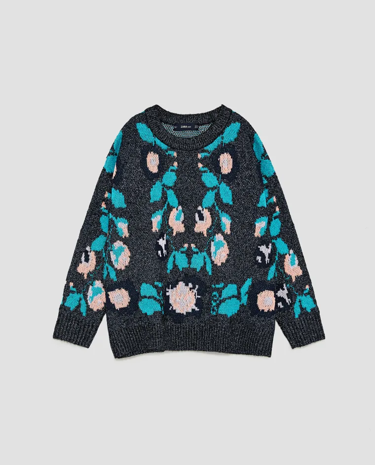 Oversize pulover od svjetlucavog žakarda, Zara, 279,90 kuna