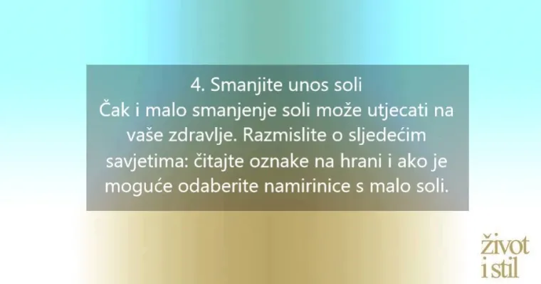 10 prirodnih načina kako sniziti visoki krvni tlak bez lijekova