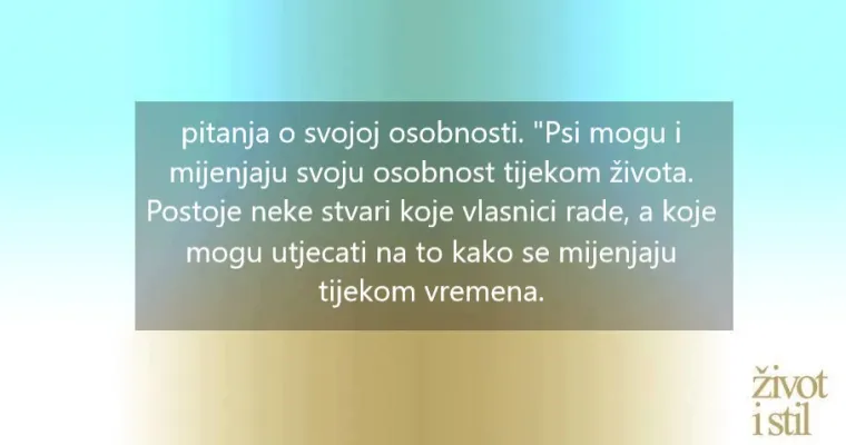 Novi pogled na pseći život: psi mijenjaju svoj karakter i postaju poput vlasnika