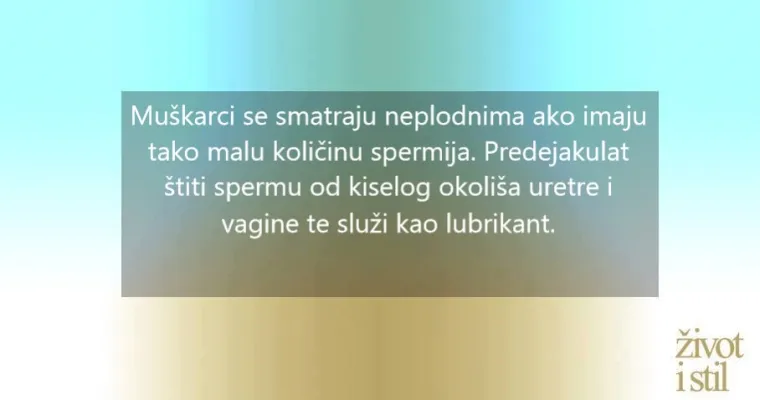 8 stvari koje bi svaka žena trebala znati o spermi