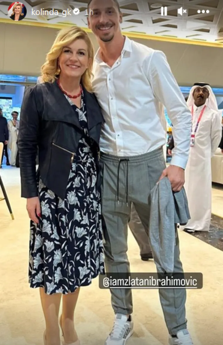 Kolinda Grabar Kitarović i Zlatan Ibrahimović