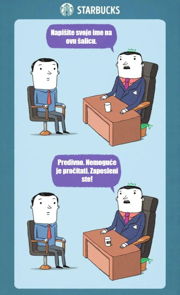 Ovi kratki stripovi prikazuju kako vjerojatno izgledaju razgovori za posao u velikim poduzećima